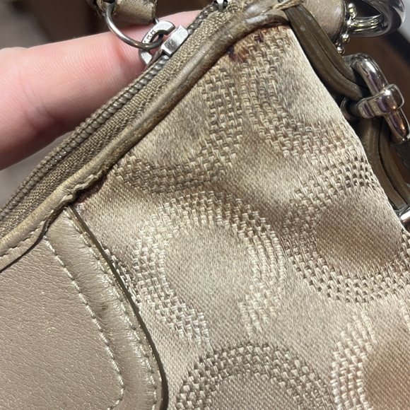 Coach Madison *REHAB* Dotted Khaki Signature Mini Handbag (44379) - Picture 8 of 10